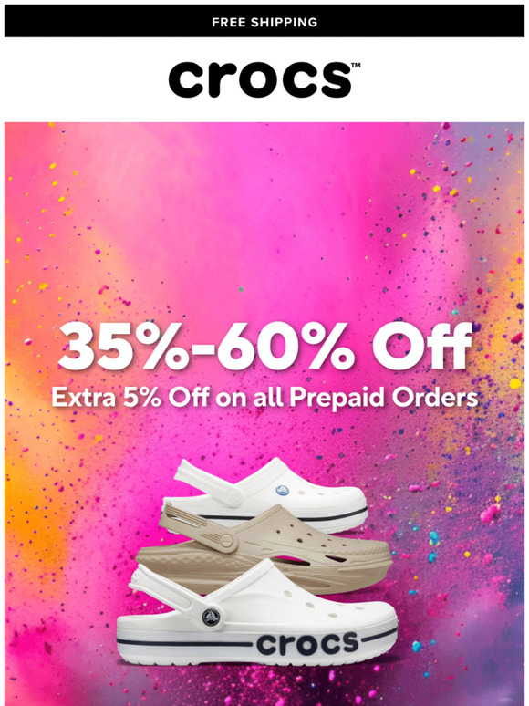35%-60% OFF plus 5% off on all Prepaid Orders 😍