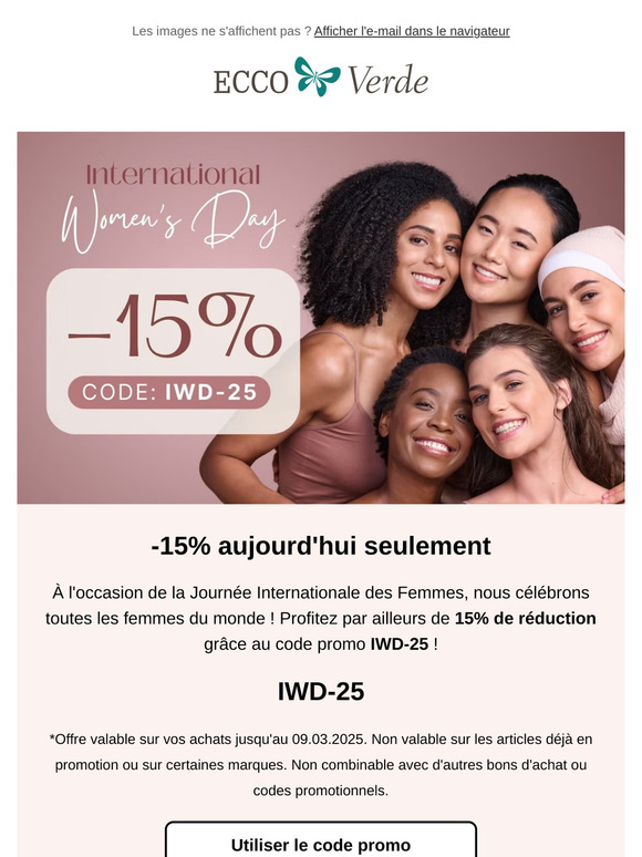 Profitez de 15% de réduction ! ❤️