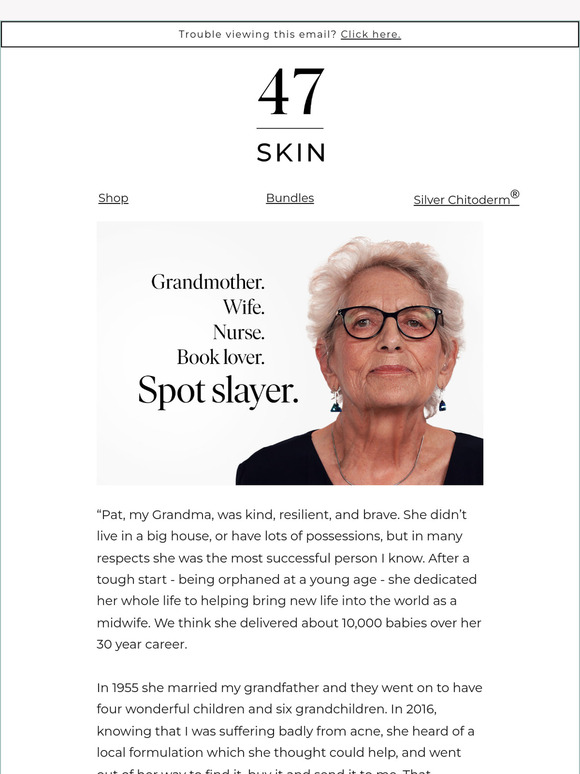 Our founder Nic “My Grandma was incredible.”