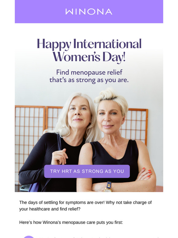 You work hard; your menopause relief should too.