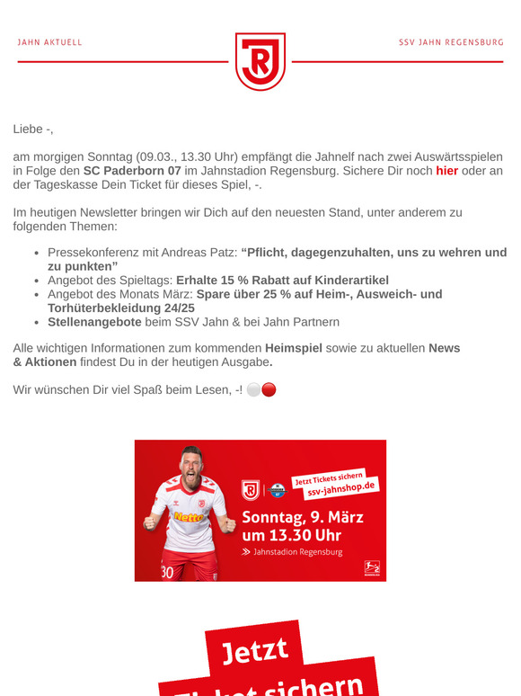 Jahn Aktuell |  "Pflicht, dagegenzuhalten, uns zu wehren und zu punkten"  ⚪🔴