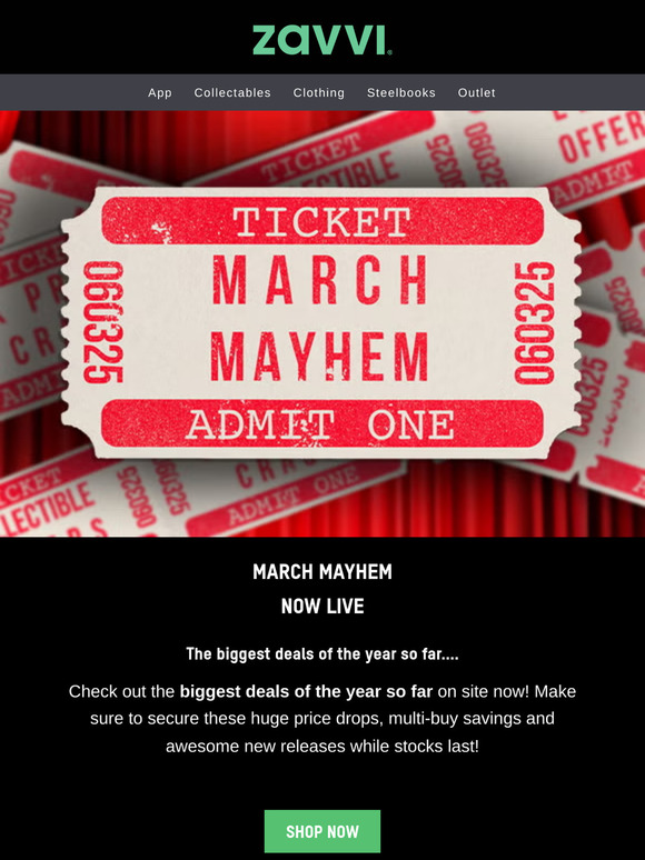 Shop the biggest deals of March Mayhem now!
