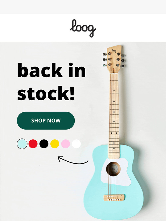 🚨 Back in stock: Loog Pro 6 acoustic