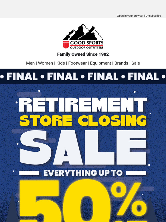 STORE CLOSING SALE: Save up to 50% Off EVERYTHING!⏰