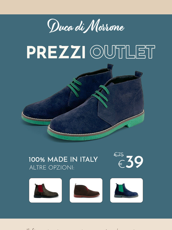 Prezzi da outlet: stivaletti e polacchine a 39€