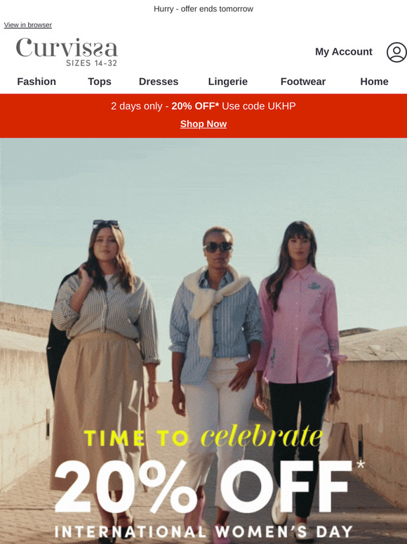 20% Off – Celebrate International Women’s Day!