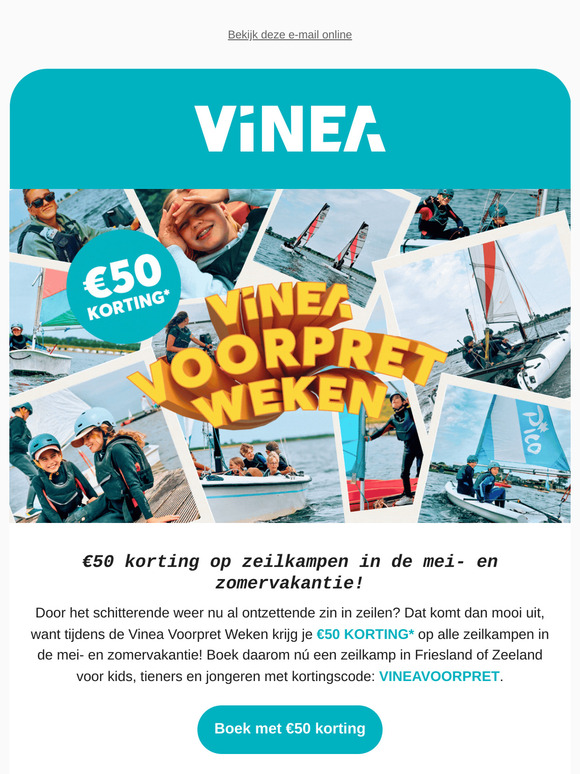 Op zeilkamp met €50 korting? ⛵