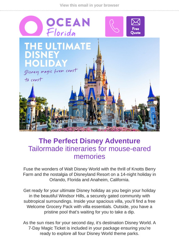 The Ultimate Disney Holiday 🏰