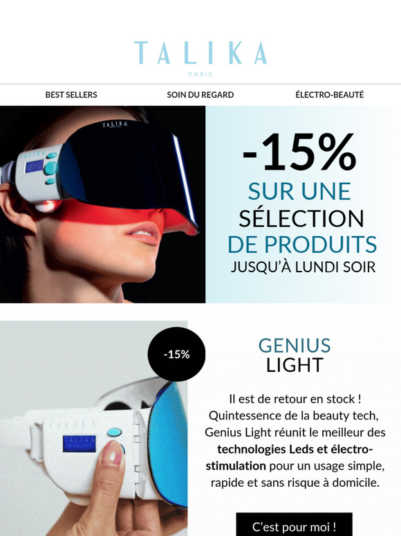 15% de réduction sur une sélection de produits