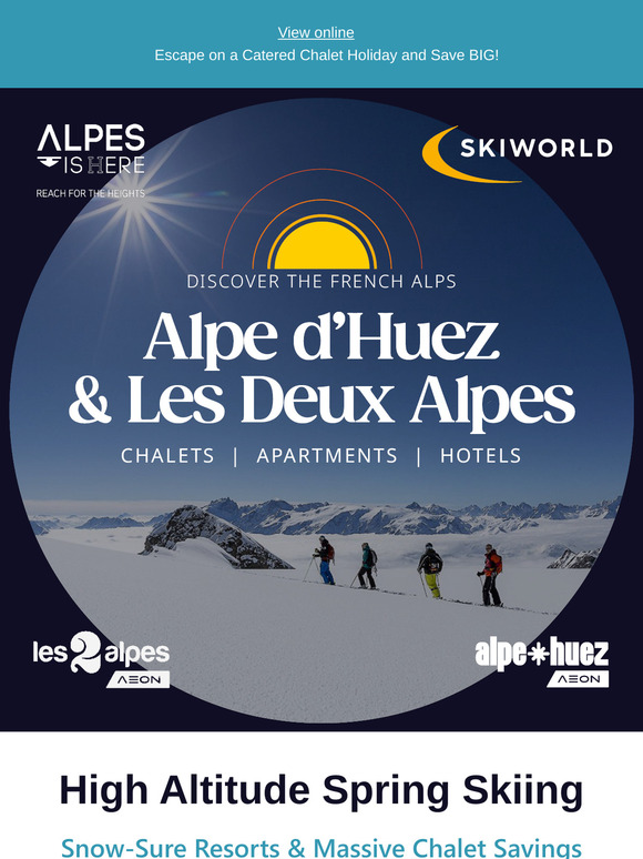 Alpe d'Huez & Les 2 Alpes from £599pp ⛷️