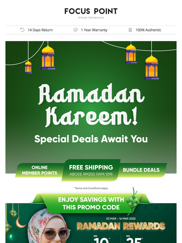 Ramadan Kareem! Special Deals Await You ✨