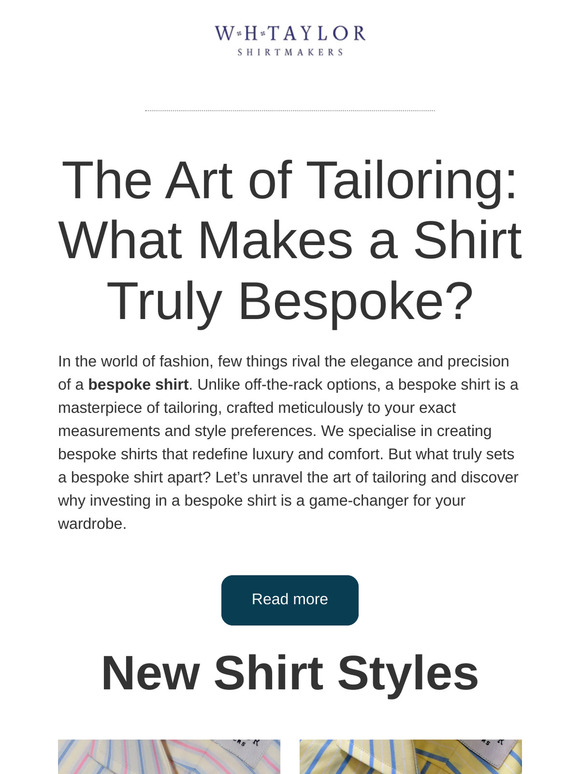 The Art of Tailoring: What Makes a Shirt Truly Bespoke?