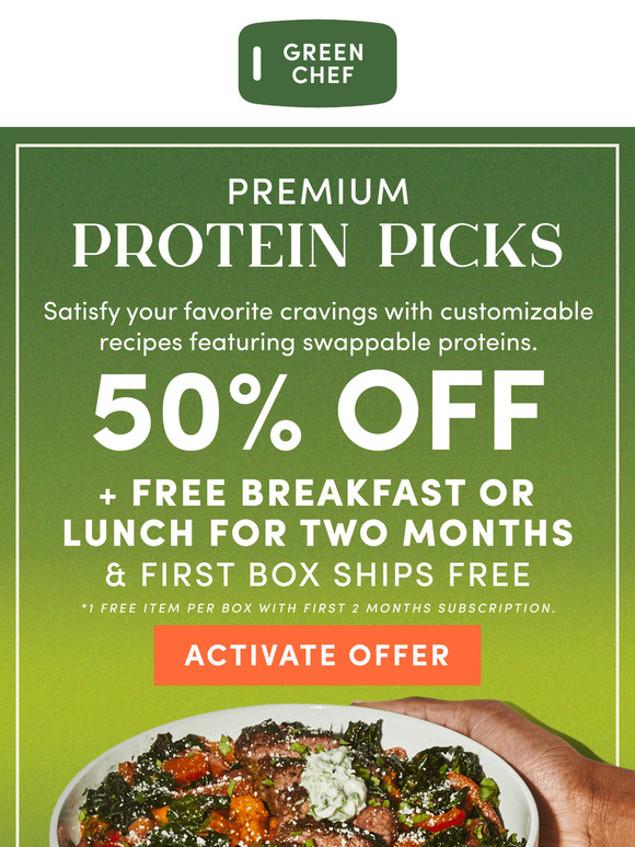 50% off & a meal upgrade you can taste