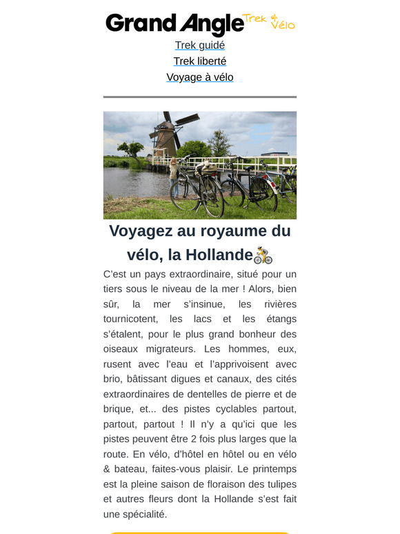 Voyagez au royaume du vélo, la Hollande🚲