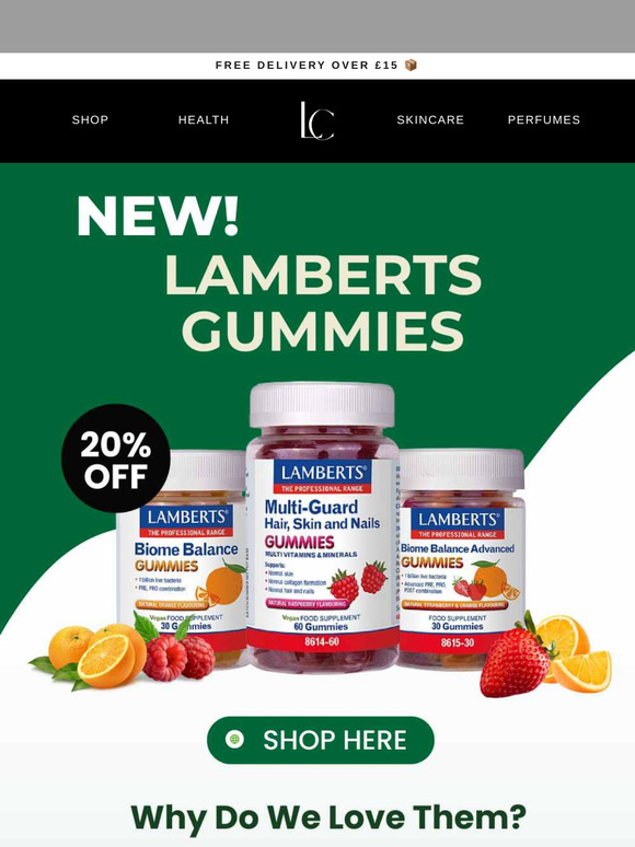 Here's 20% OFF Lamberts Gummies
