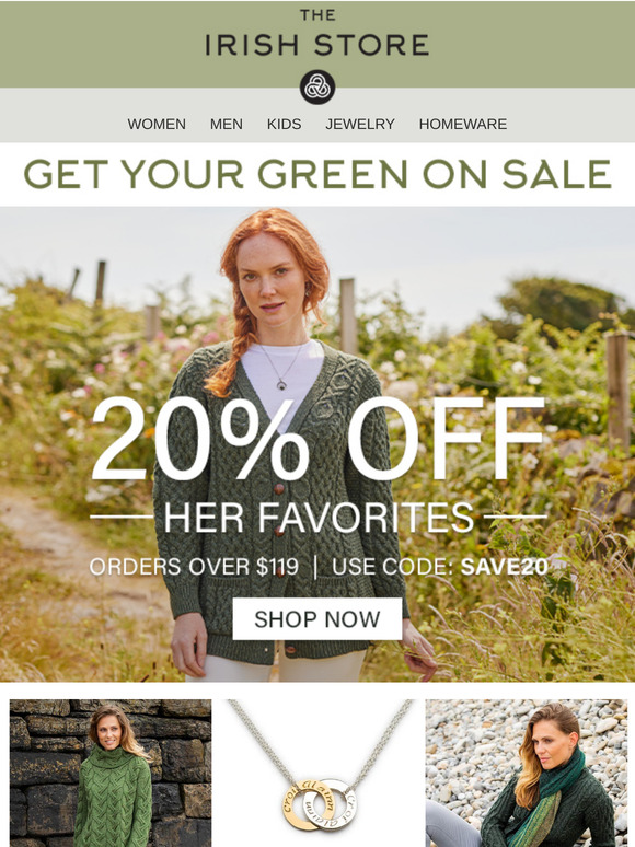 20% Off Her Favorites | 20% Off Sitewide