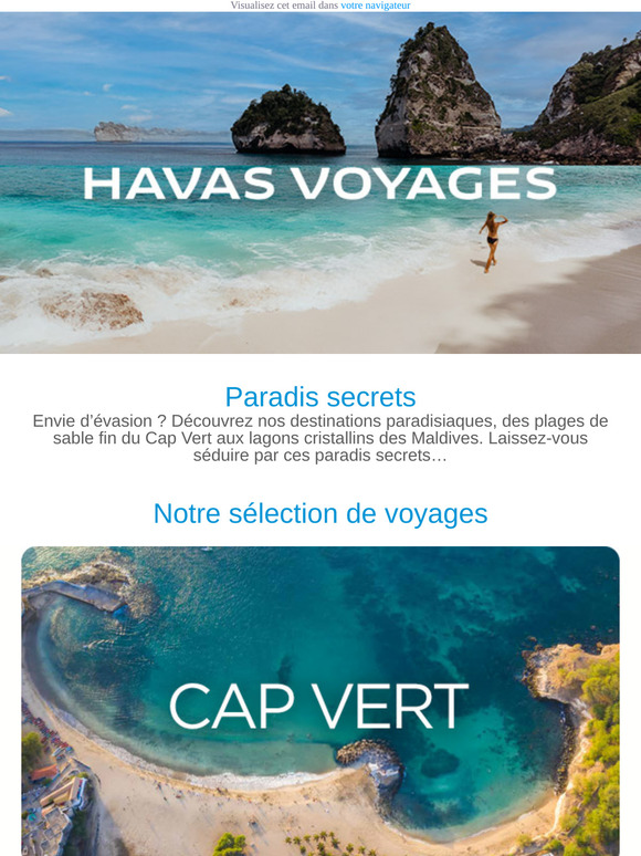 ⛱️ Découvrez nos paradis secrets !