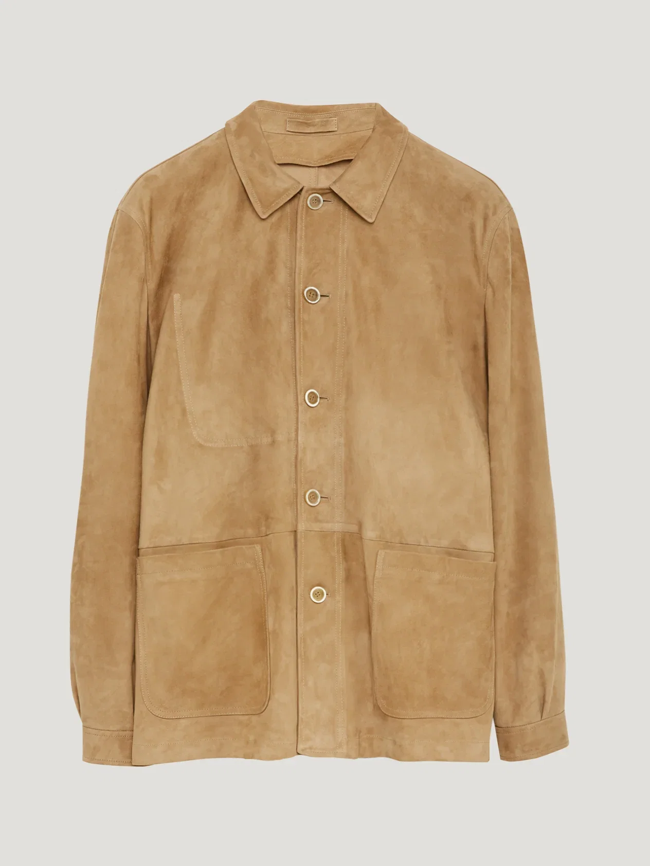 Image of Stone Suede Over Shirt