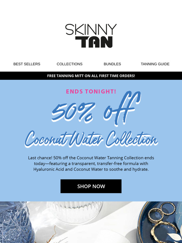 🏝️ Final Hours! Coconut Water Collection 50% Off