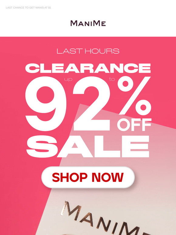 [LAST CHANCE] CLEARANCE SALE