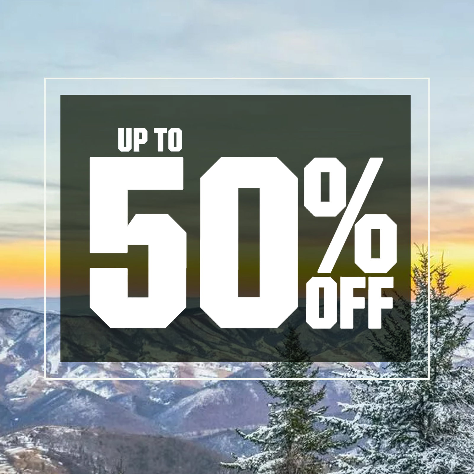  Up to 50% off.