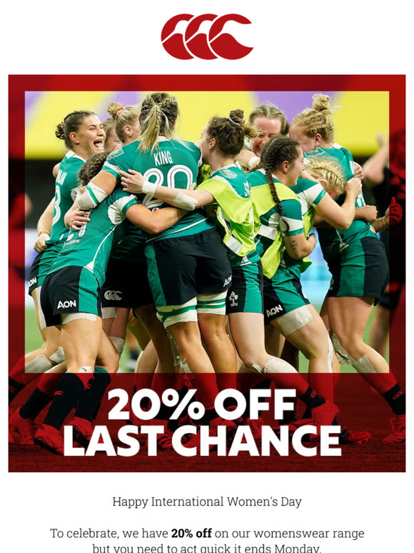 20% Off Ends Monday