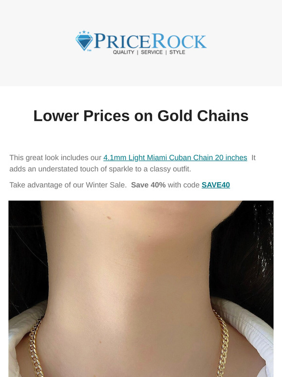 Discover New Gold Jewelry and Save 40%