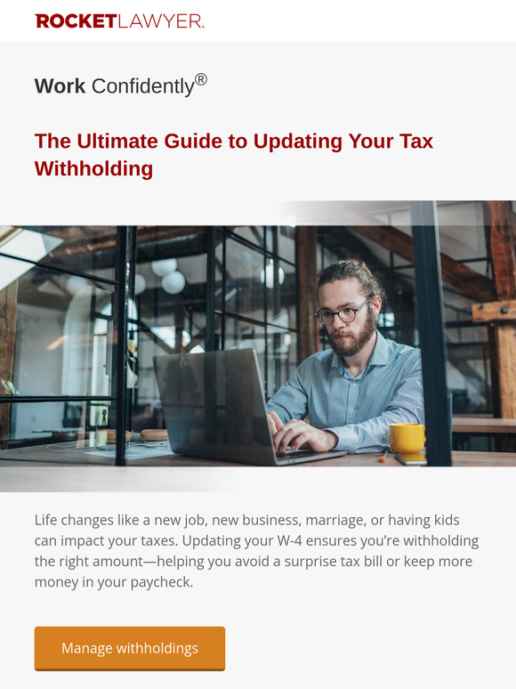 Life changes? update your taxes