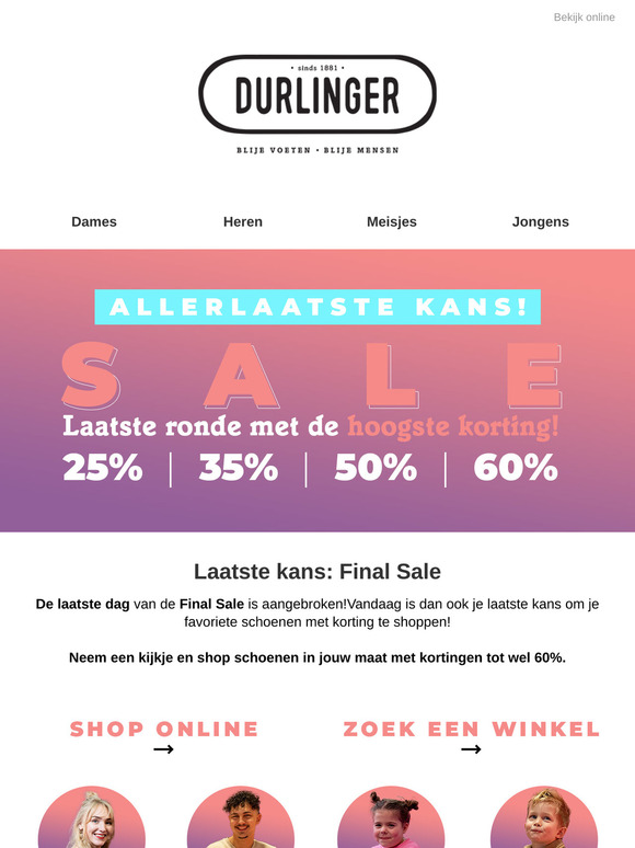 Laatste kans: Final Sale!