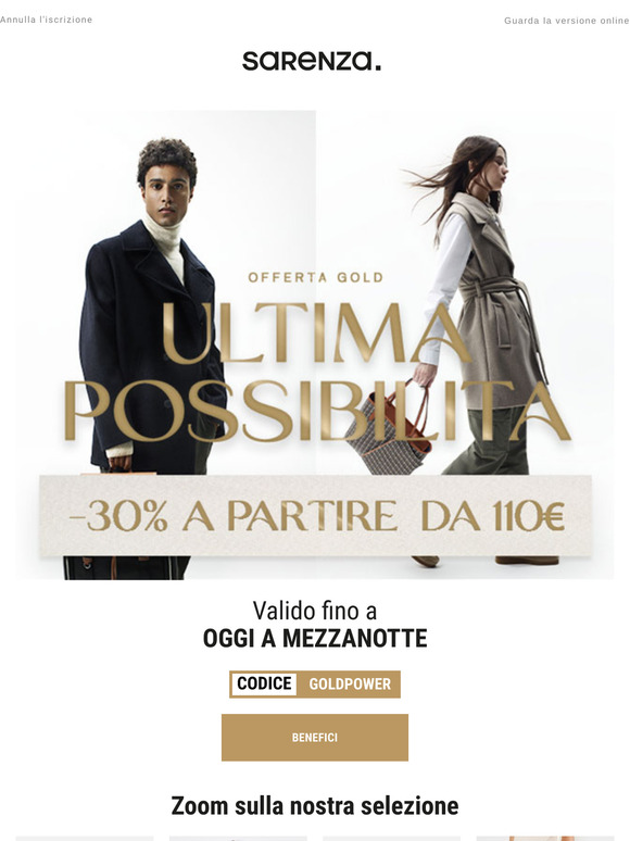 ⌛ Ultima occasione per approfittarne !