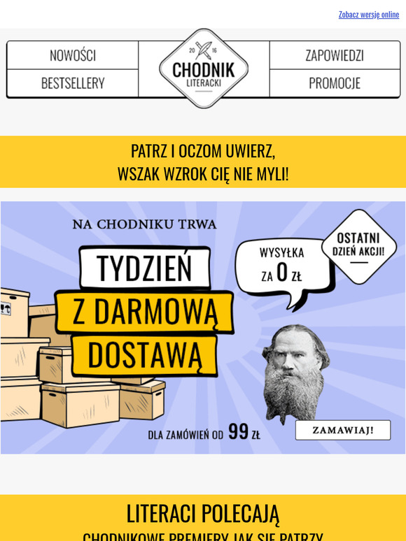 Ostatnie godziny darmowej dostawy!⌛