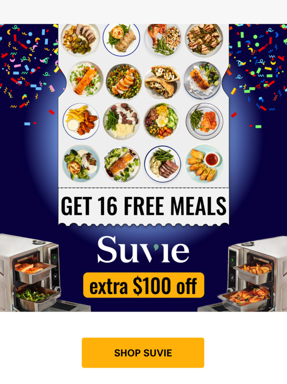 Semiannual Sale: Extra $100 Off + 16 Free Meals!