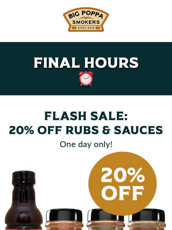 Spring Forward with Big Poppa's One Day Offer