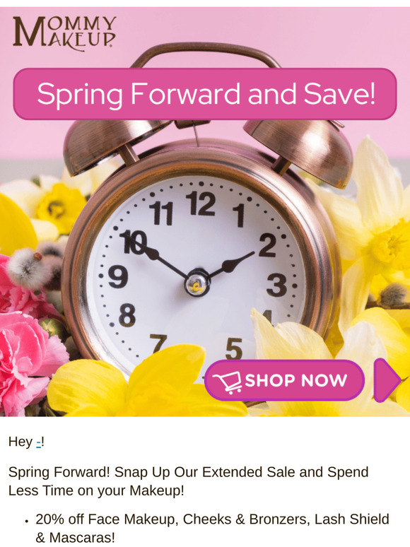 ⏰ Spring Forward & Save!