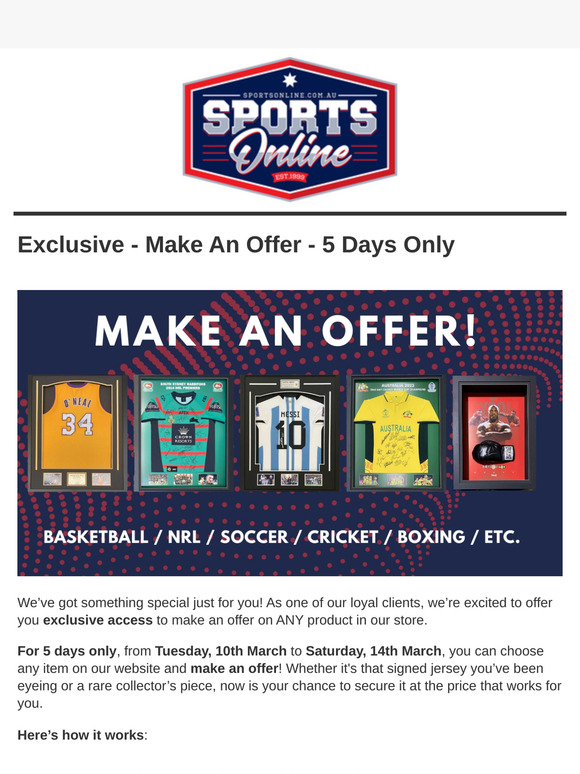 🎉 Exclusive Offer - Make an Offer on Anything! 🎉