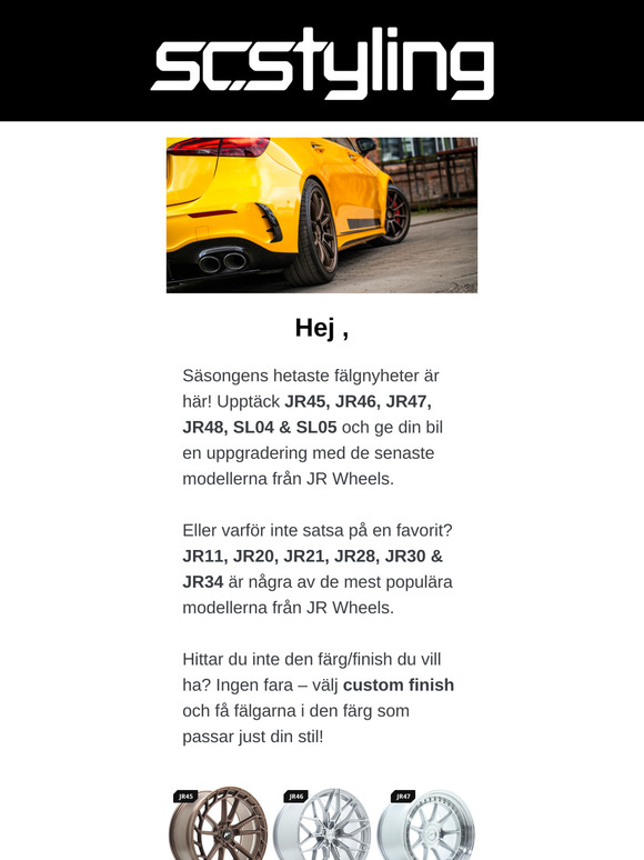 🚗 Fälgnyheter & outlet upp till 50% rabatt