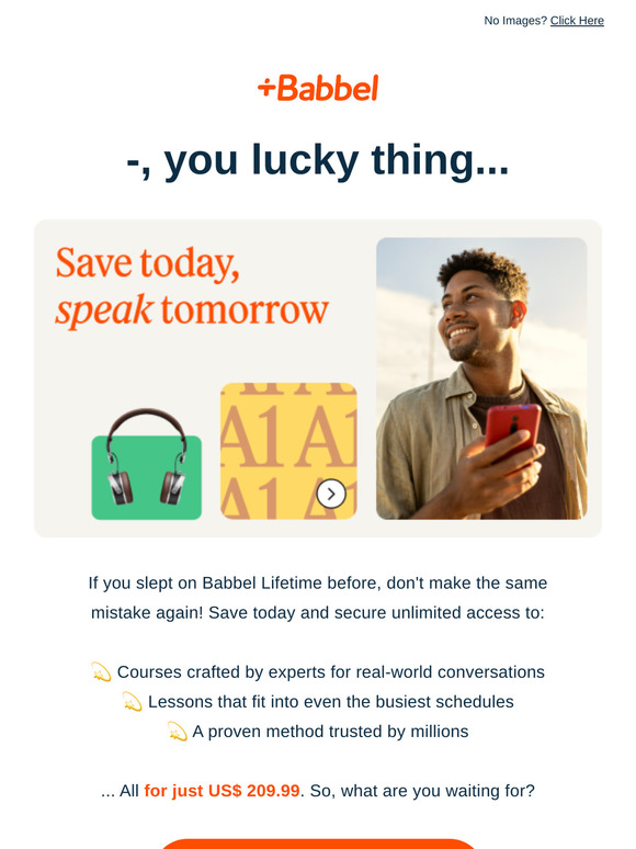 Did someone say 65% off unlimited language learning?!