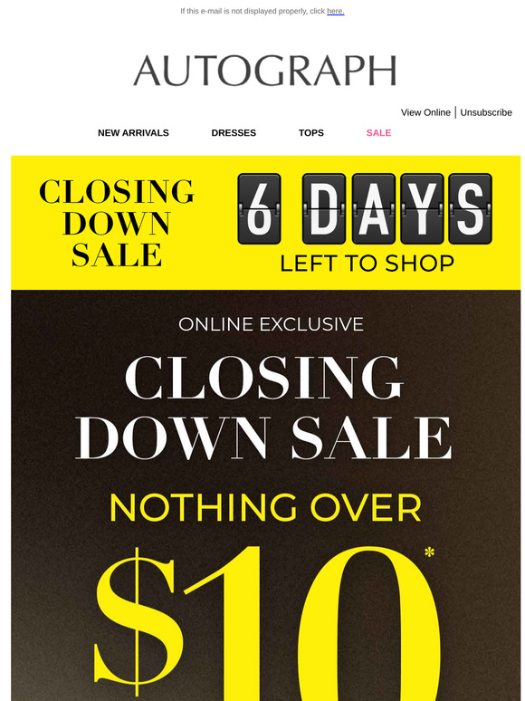 ⏰ The Countdown Is ON | 6 Days Left To Shop