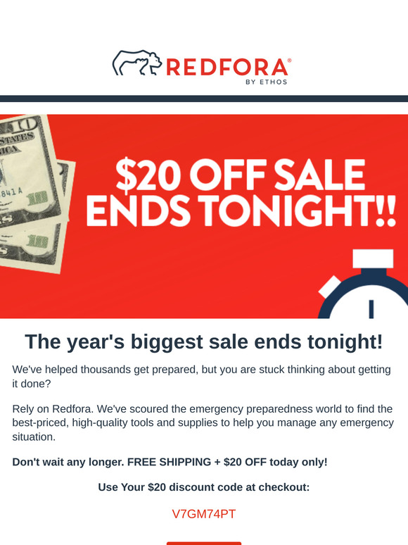 Last Chance - Your $20 Discount Expires Today!