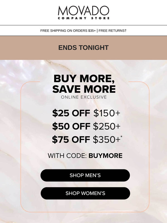 Last Chance to save up to $75 off! Buy More, Save More ends Tonight
