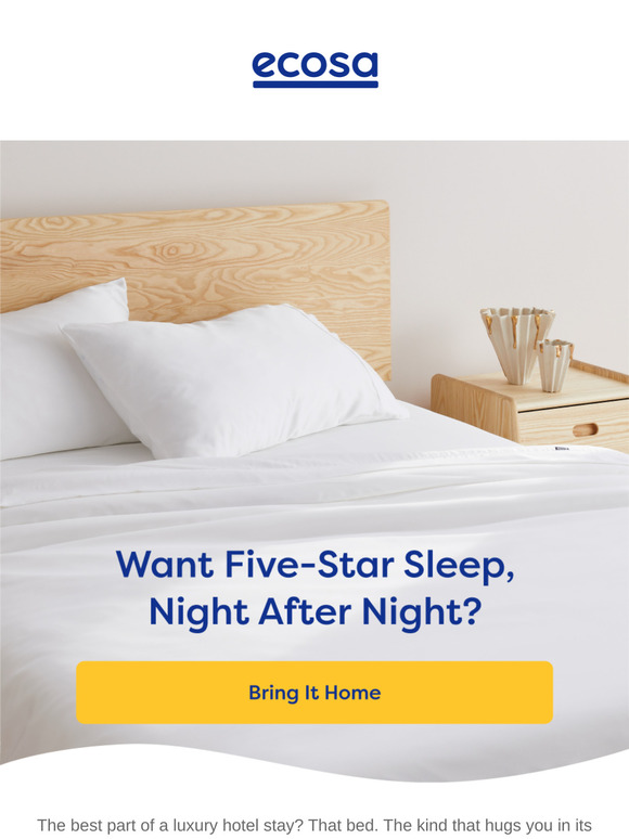 Your Bed Deserves the Five-Star Treatment.