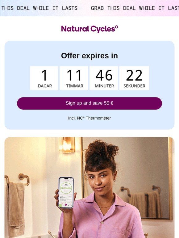 55 € savings inside! 💌 For: YOU. From: Your Future Fertility Partner.