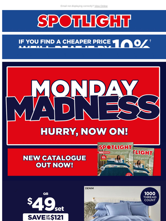 HURRY, MONDAY MADNESS! HUGE Catalogue Offers On NOW!