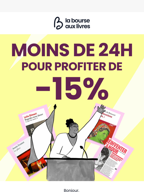 Dernier jour pour profiter de -15% 🎁