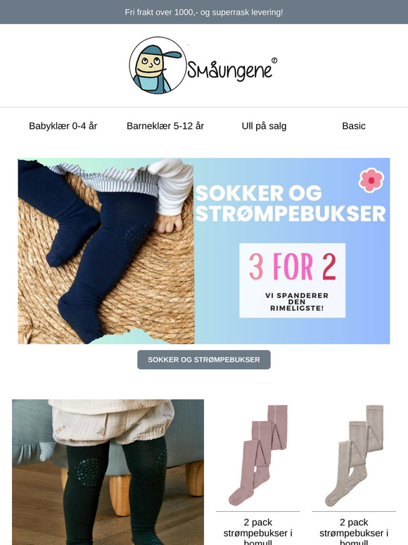 3 for 2 på sokker og strømpebukser❤️