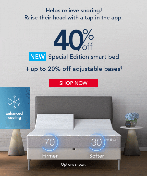 40% OFF Special edition smart bed | Shop now
