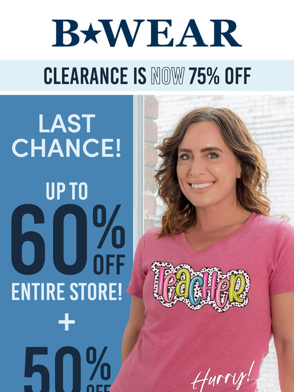 60% Off Decorated Apparel – Shop Before It’s Too Late!