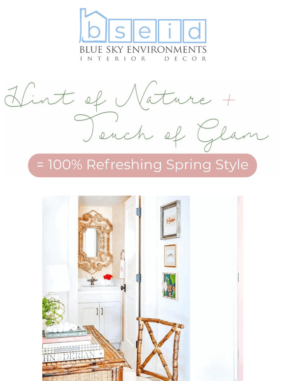A Hint of Nature + A Touch of Glam = 100% Spring Style