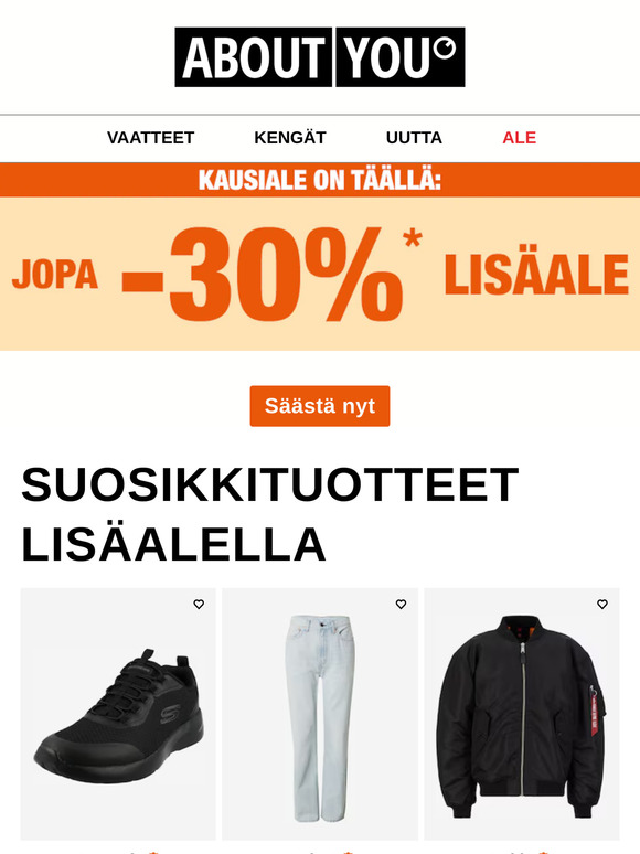 Älä missaa: jopa -30% lisäale