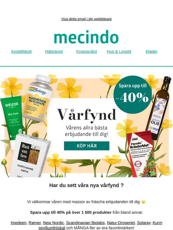 Gör dig redo för våren med 40% rabatt! 🌱